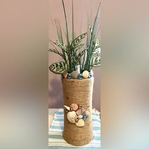 Handmade Beach Themed Vase Decor